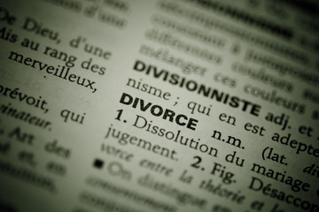 Mot divorce dictionnaire