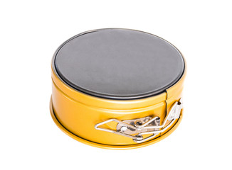 material spherical baking loaf pan non-stick coating.  isolated on white.