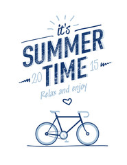 summer time typography poster