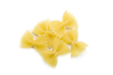 italian pasta isolated on white backgroung