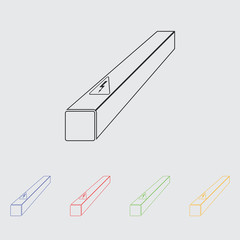 electrical box vector icon