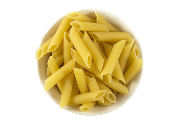 italian pasta isolated on white backgroung