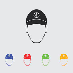 Electrician simple vector icon