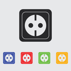 power socket vector icon