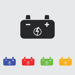 Fototapeta premium battery simple vector icon