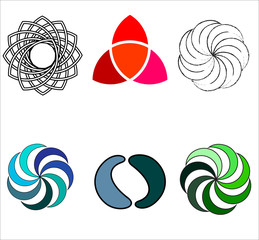 Spiral Movement and rotation Logos