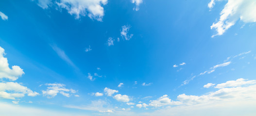 blue and white cloudscape