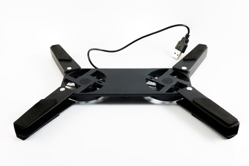 Laptop fan isolated on white background