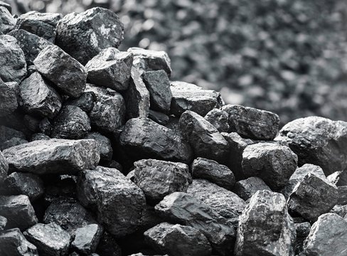 Heap of coal. A place, where coal is stored for selling.
