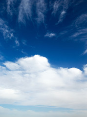 blue sky with cloud