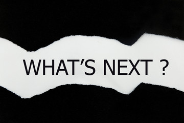 what is next written under black torn paper