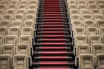 Fototapeta premium Empty comfortable seats in theater, cinema