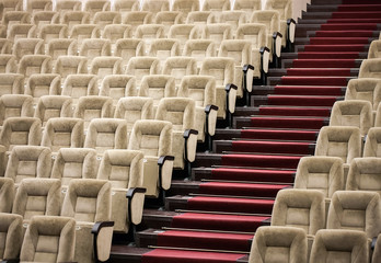 Fototapeta premium Empty comfortable seats in theater, cinema