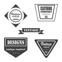 Obraz premium Set of retro vintage labels and badges. Vector illustration
