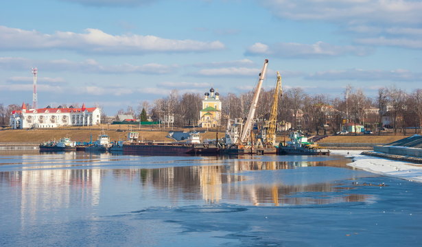 Ancient Russian city Uglich on the Volga River