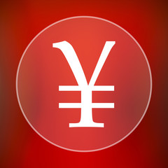 Obraz premium Yen icon