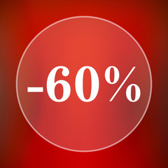 60 percent discount icon