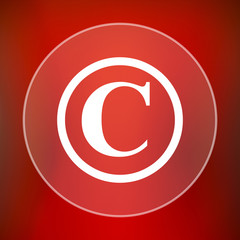 Fototapeta premium Copyright icon