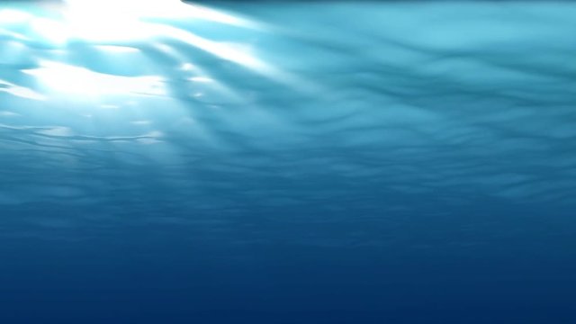 Oceanic 0208: Looking up at sunlight from underwater (Loop).