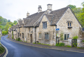 Naklejka premium Quaint town of Castle Combe in the Cotswolds of England