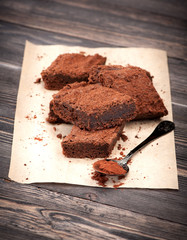 Chocolate cake brownies