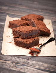Chocolate cake brownies