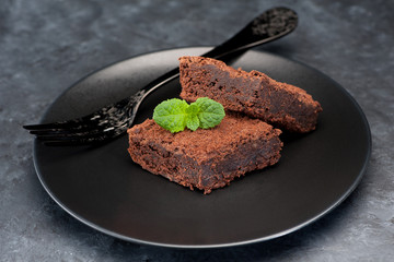 Chocolate cake brownies