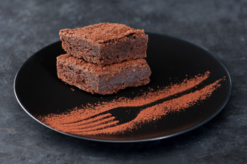 Chocolate cake brownies