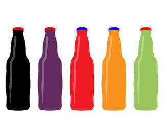 Different Kind of Soda Bottles