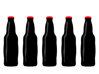 Bottles of Cola Illustration