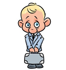 
Businessman character cartoon confusion isolated image