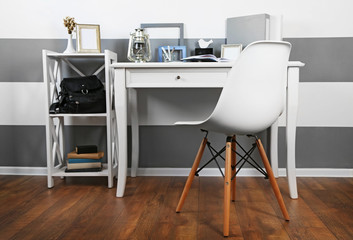 Stylish workplace at home