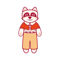 Cute Raccoon. 