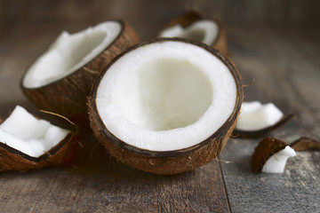Fototapeta na wymiar Close up of a coconut.