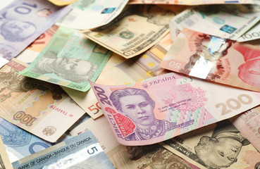 Fototapeta premium Background made of money banknotes