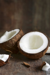 Fototapeta na wymiar Close up of a coconut.