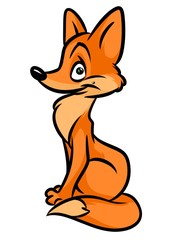 Good fox cartoon illustration  image animal character