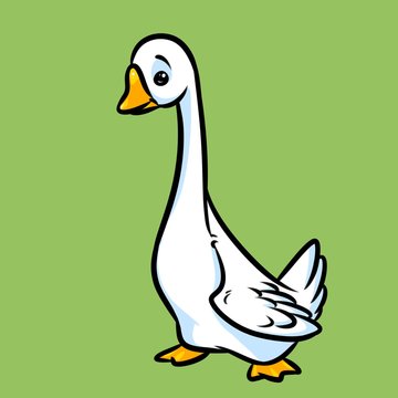  goose cartoon illustration isolated image