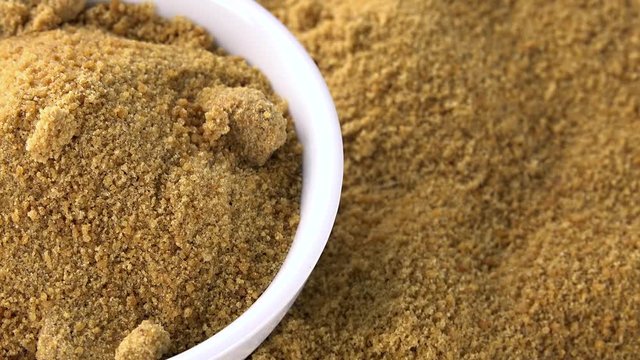 Coconut Sugar as not loopable 4K UHD footage (close-up shot)