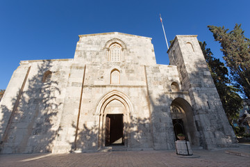 Fototapeta na wymiar Jerusalem - The gothic St. Anne church