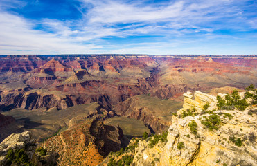 Amazing view of the grand canyon national park, Arizona. It is one of the most remarkable natural wonders in the world. 