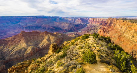 Amazing view of the grand canyon national park, Arizona. It is one of the most remarkable natural wonders in the world. 