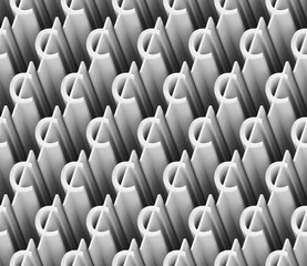Fototapeta premium seamless 3d pattern of white cent signs
