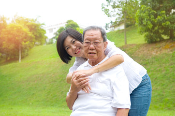 Obraz premium Asian family