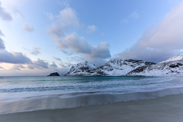 Haukland Beach, Lofoten Islands, Norway
