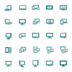 Computer icon set 