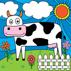 Plakaty  projekt krowy mlecznej