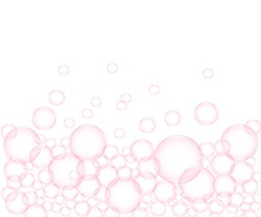 pink bubble isolated background