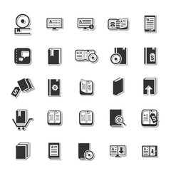 Reading icon set