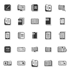 Reading icon set